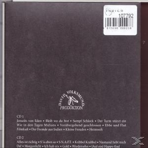 Rückseite einer CD-Hülle. Text auf Deutsch. Das Logo befindet sich unten. Die Farbe ist dunkelbraun.