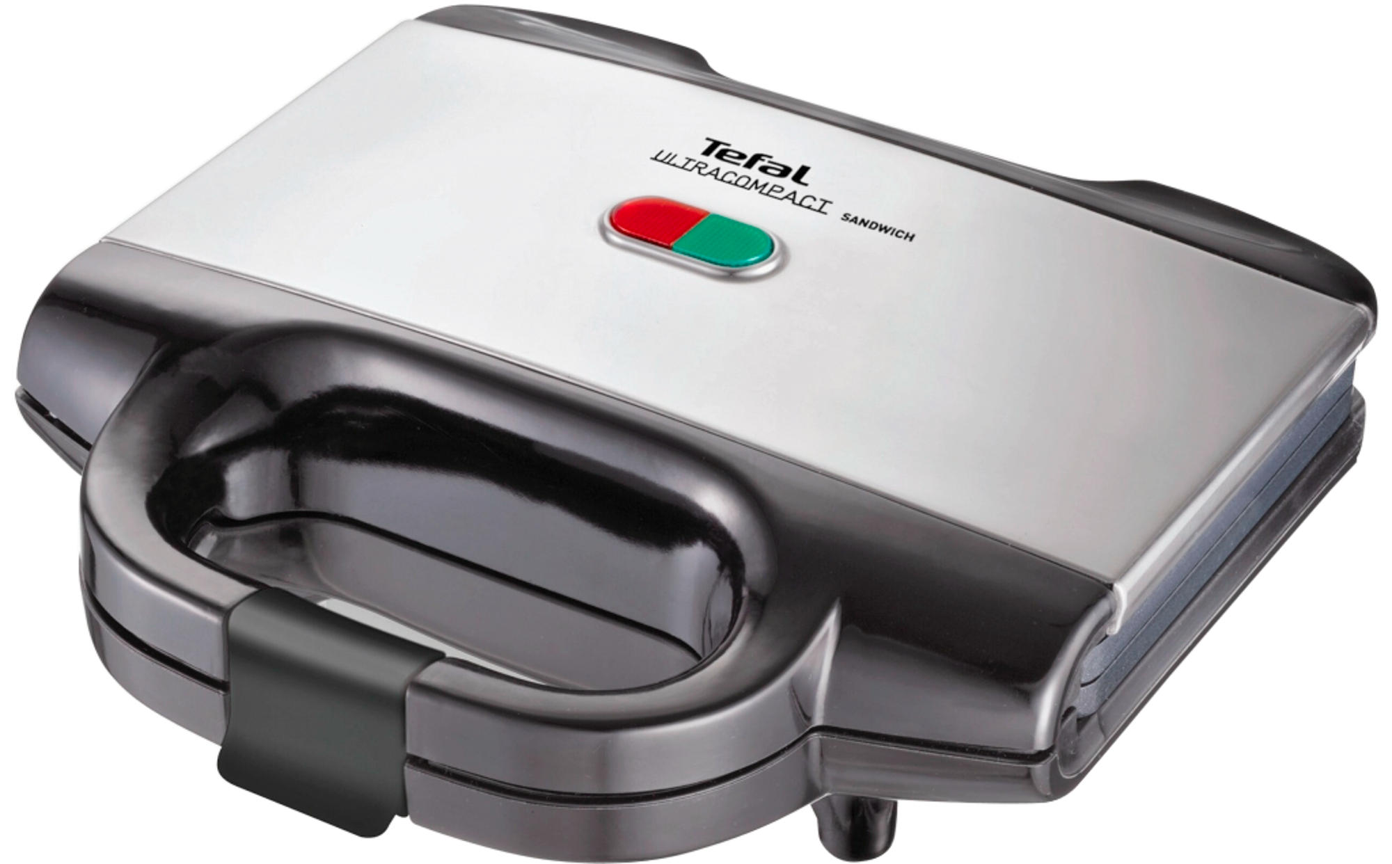 Sandwichera - Tefal SM 1552 Potencia 700W, Capacidad para 2 sándwiches, Antiadherente