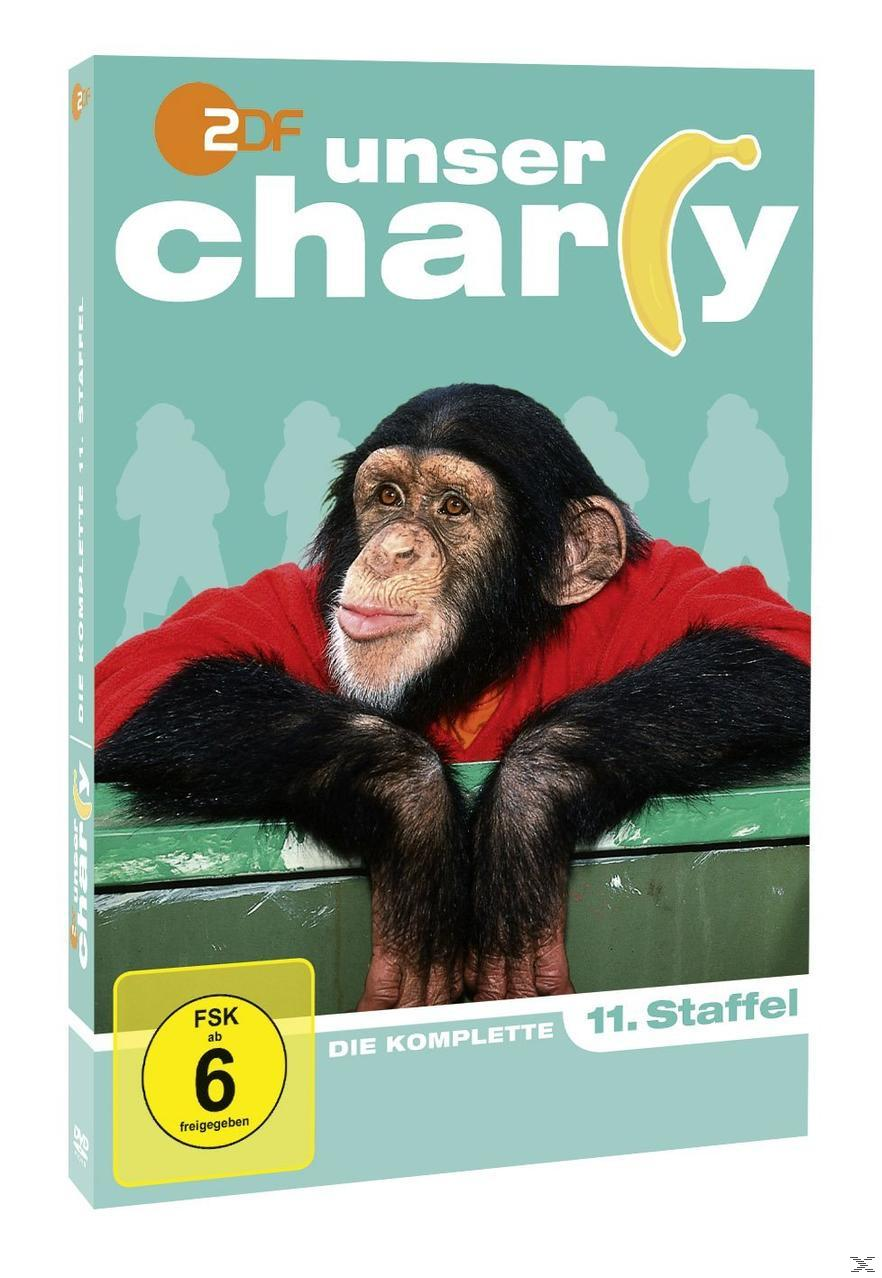 DVD-Cover, ein Affe in einem roten Hemd, eine Banane und Text.