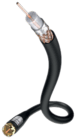 Star II Antennenkabel F-Stecker 3 m, schwarz