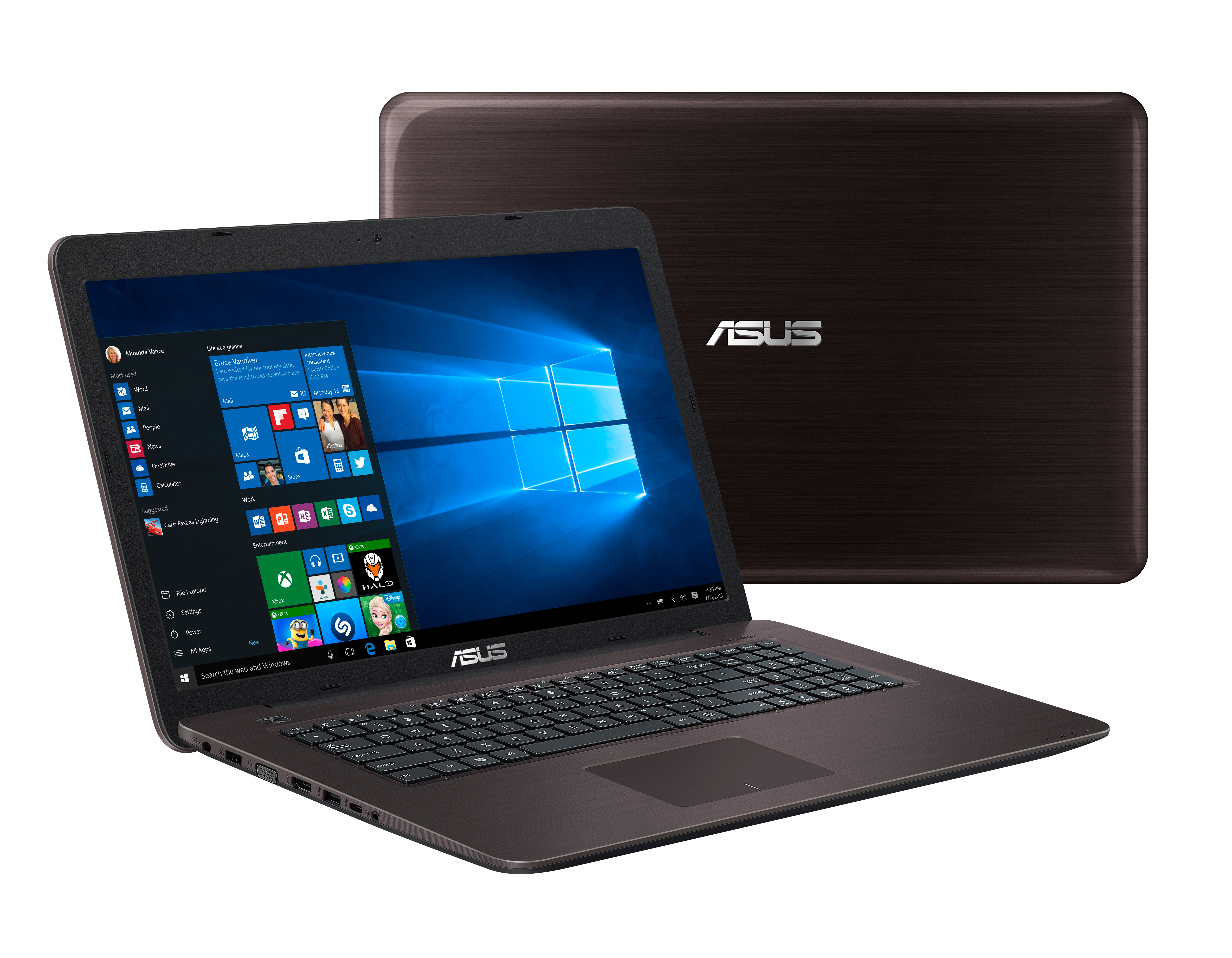 ASUS R753UX-T4024T - 17,3 Zoll - Intel® Core™ i7 i7-6500U - 8 GB - 1 TB - NVIDIA GeForce® GTX 950 - Windows 10 Home (64 Bit)