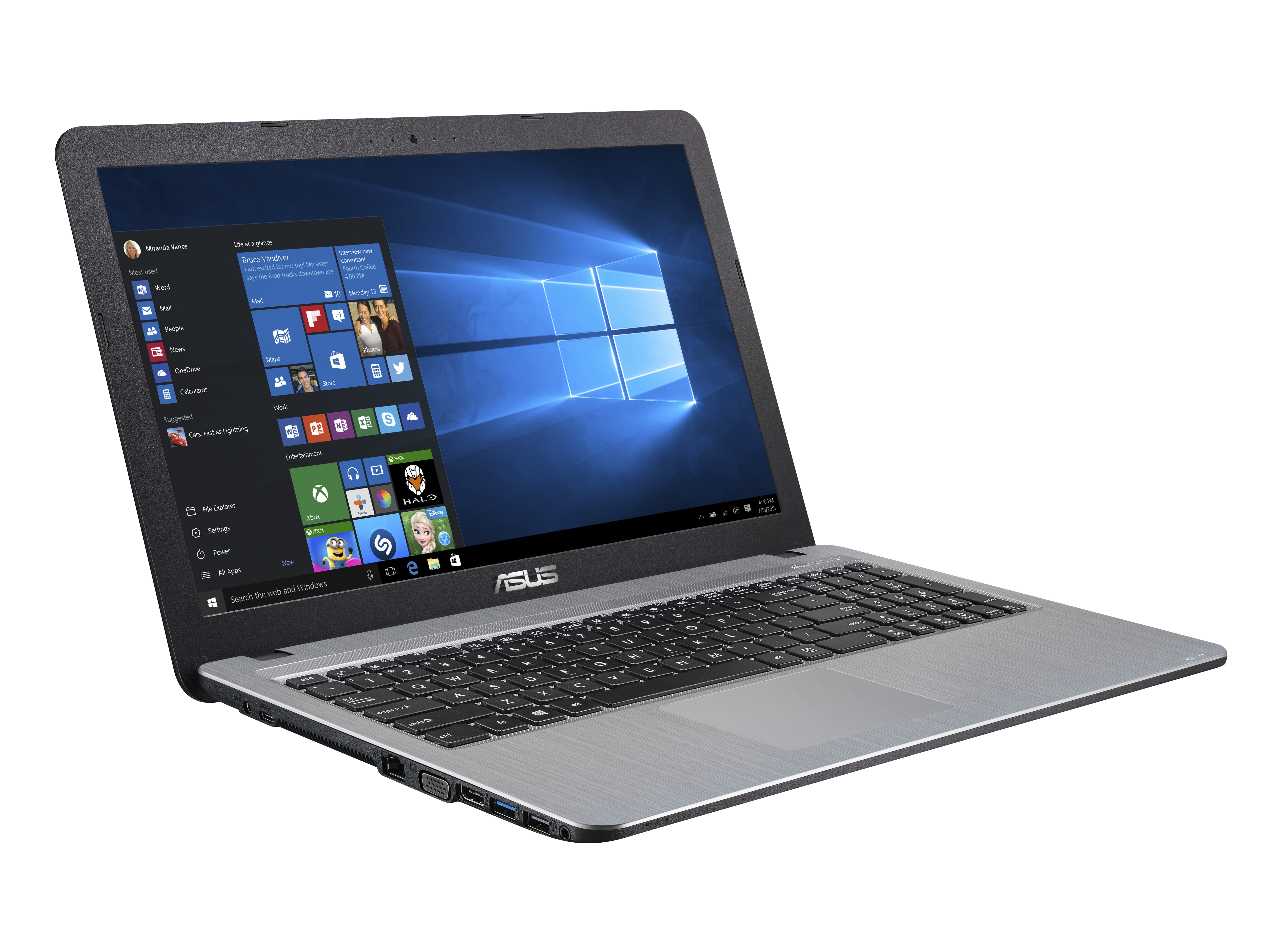 ASUS R540LA-XX093T (90NB0B03-M02010) Notebook, 15,6 Zoll, Intel® Core™ i3-4005U Prozessor
(3M Cache, 1.70 GHz), 4 GB, 1000 GB HDD