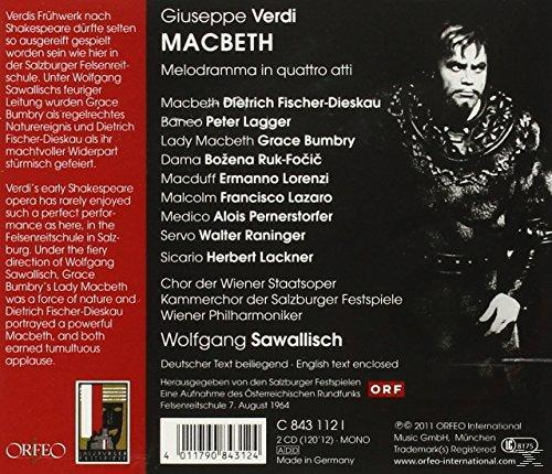 Dietrich Fischer-Dieskau, Wolfgang Sawallisch, Grace Bumbry - Macbeth  - (CD)