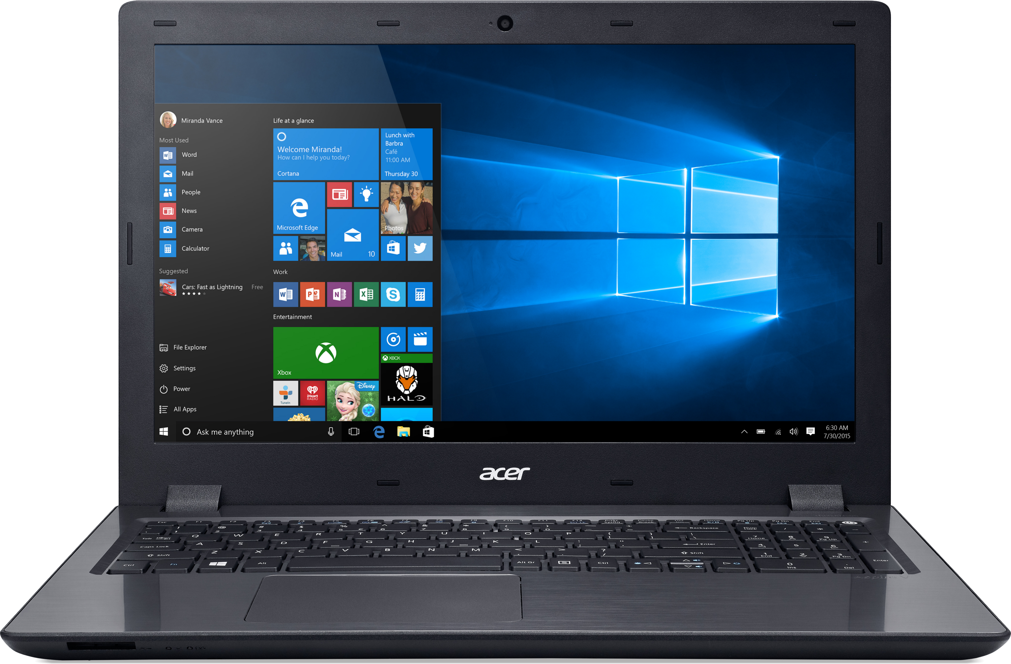ACER Aspire V5-591G-56ED (NX.G5WEG.005) Notebook, 15,6 Zoll, Intel® Core™ i5-6300HQ Prozessor
(6M Cache, bis zu 3.20 GHz), 8 GB, 1000 GB HDD + 256 GB SSD