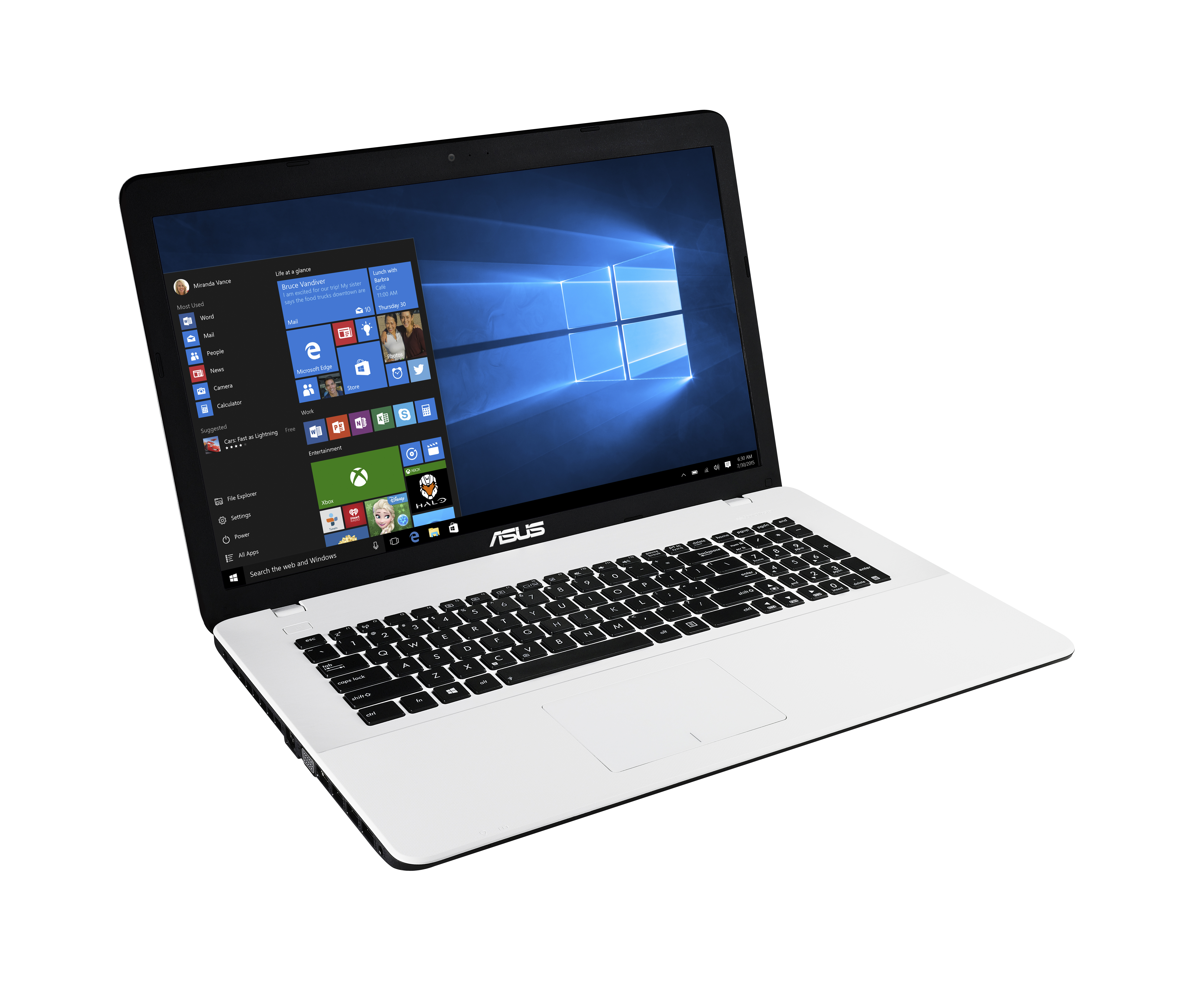 ASUS R752SA-TY051T (90NB07M2-M00870) Notebook, 17,3 Zoll, Intel® Pentium® Prozessor N3700
(2M Cache, bis zu 2.40 GHz), 4 GB, 1000 GB HDD