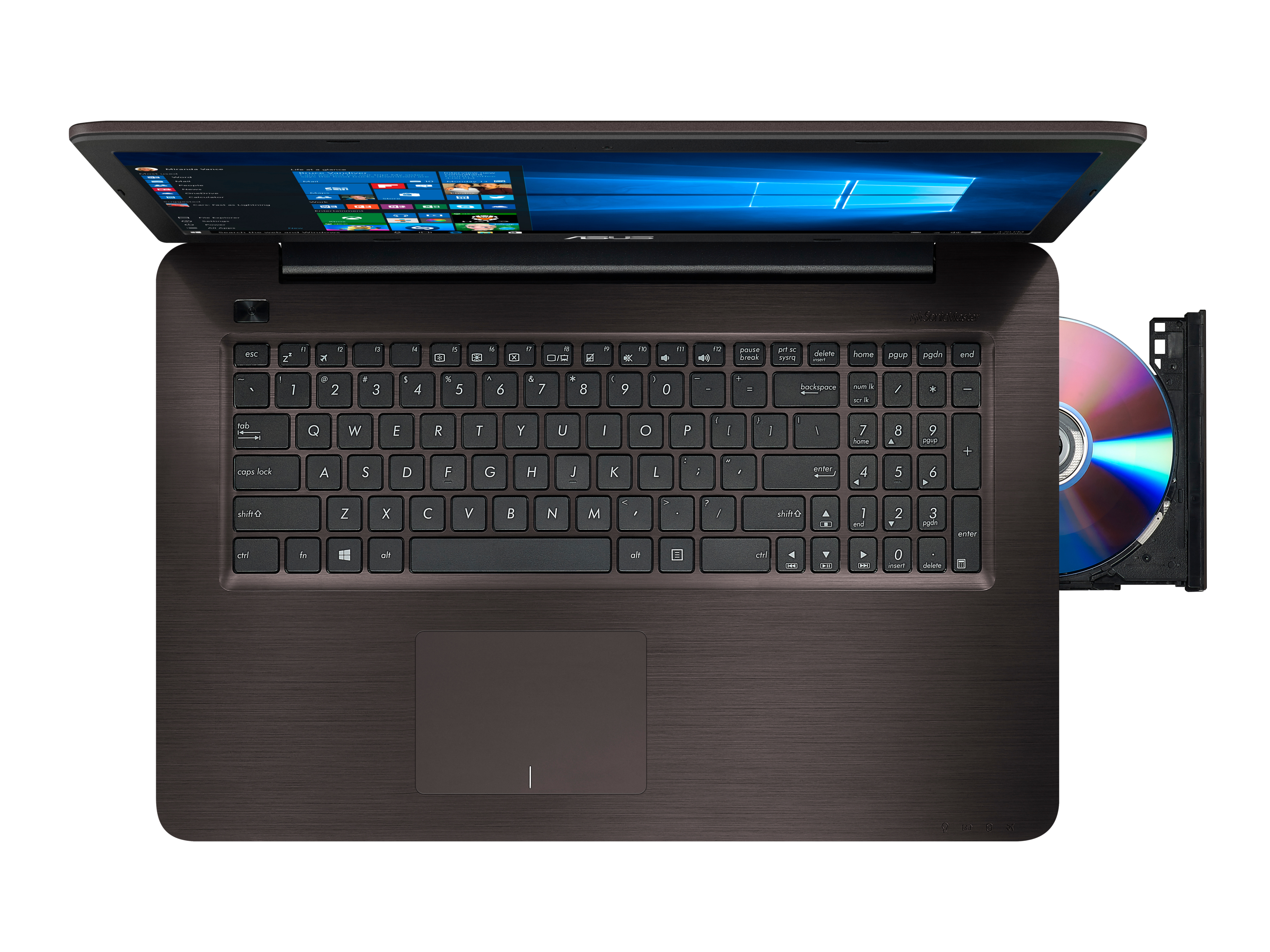 ASUS R753UJ-TY060T (90NB0A21-M00720) Notebook, 17,3 Zoll, Intel® Core™ i5-6200U Prozessor
(3M Cache, bis zu 2.80 GHz), 4 GB, 1000 GB HDD