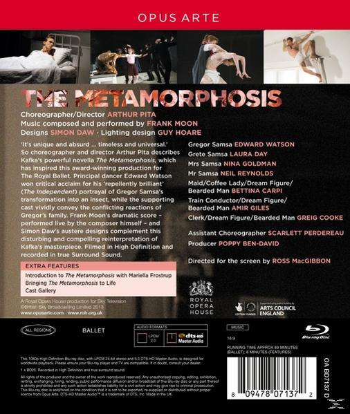 Rückseite einer DVD mit Ballettbildern und Text über die Aufführung und Credits.