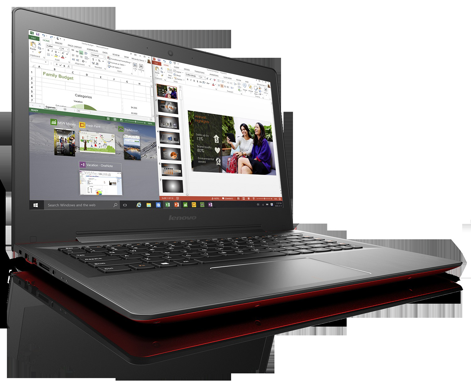 LENOVO ideapad 500S-14 - 14 Zoll - Intel® Core™ i5 i5-6200U - 8 GB - 256 GB - Intel® HD Graphics - Windows 10 (64 Bit)