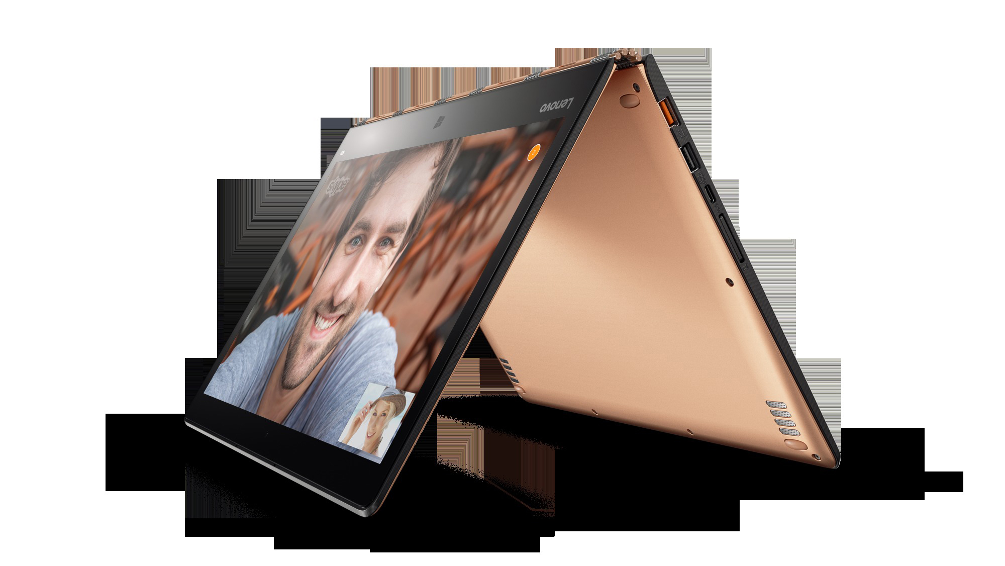LENOVO Convertible Yoga 900-13ISK, gold (80MK0072GE) Convertible, 13,3 Zoll Touchscreen, Intel® Core™ i7-6500U Prozessor
(4M Cache, bis zu 3.10 GHz), 8 GB, 512 GB SSD