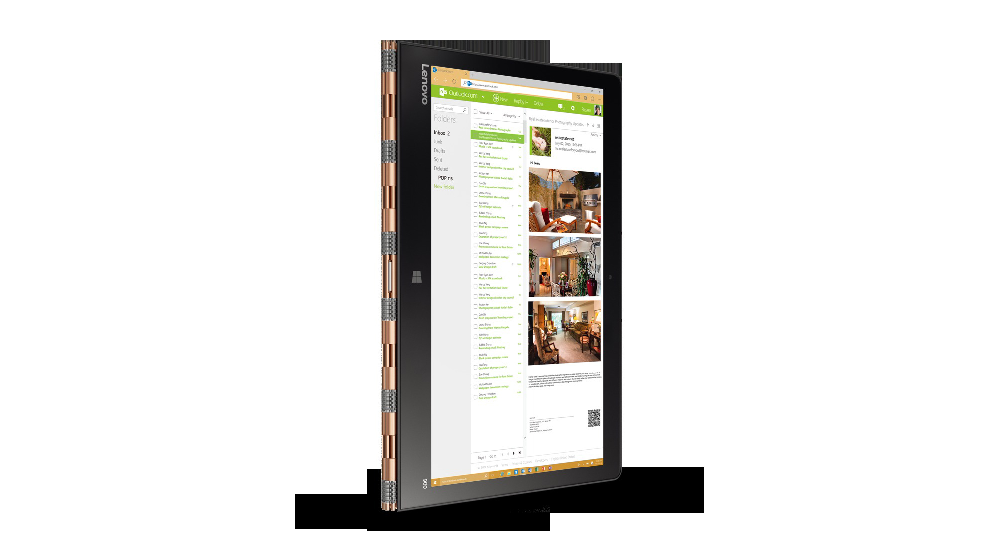 LENOVO Convertible Yoga 900-13ISK, gold (80MK0072GE) Convertible, 13,3 Zoll Touchscreen, Intel® Core™ i7-6500U Prozessor
(4M Cache, bis zu 3.10 GHz), 8 GB, 512 GB SSD