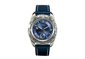 ATOP WWS-3A Mavi Gerçek Deri Dünya Kol Saati