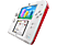 2DS WHITE+SUPER MARIO BROS 2 - Spielekonsole - Weiß, Rot