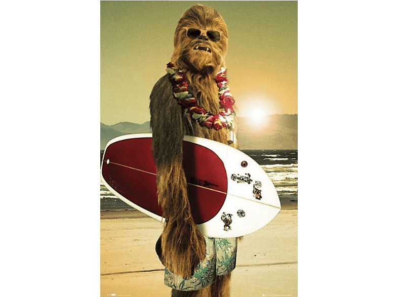Poster GB Poster Chewbacca Surfin\' EYE Großformatige Wars Star