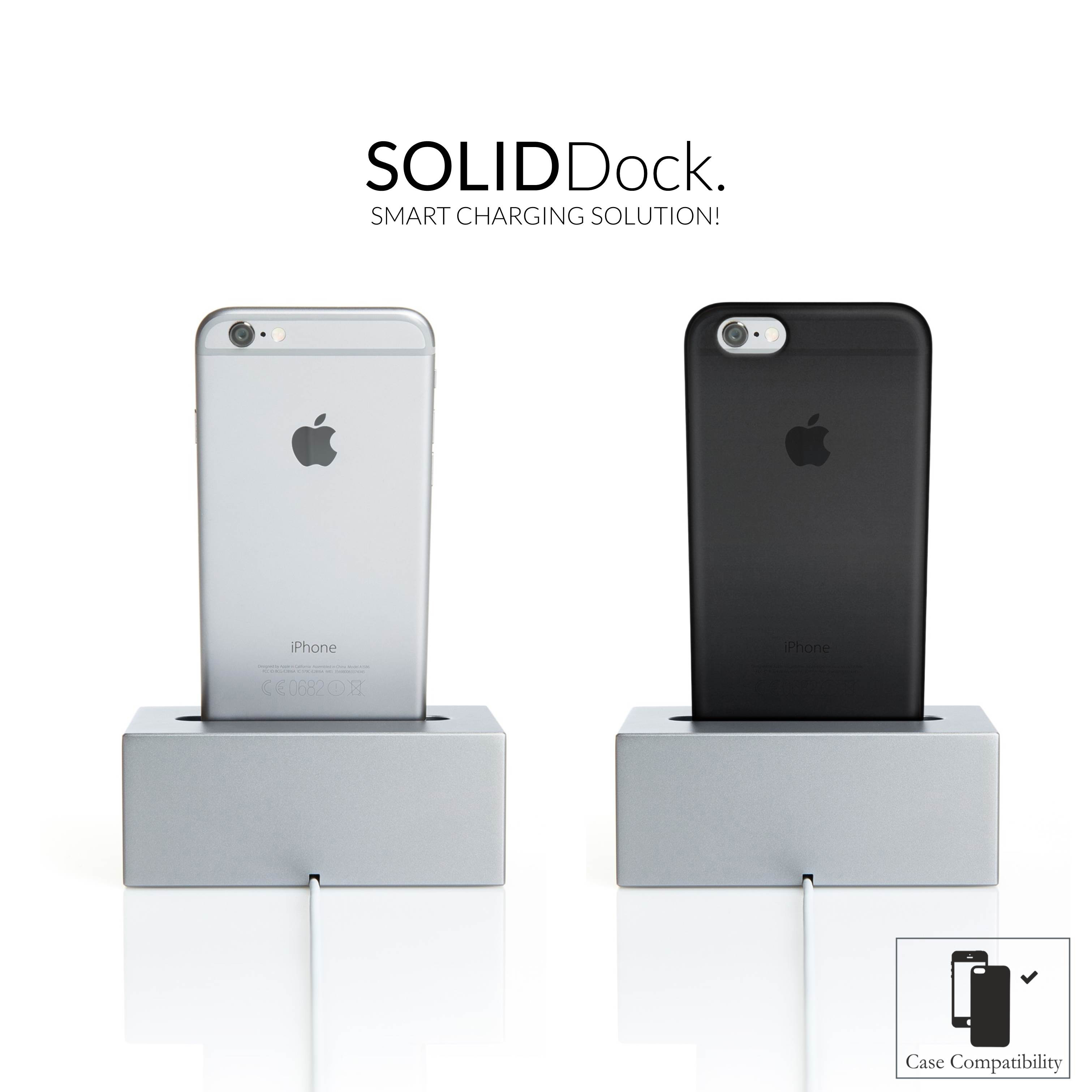 SolidDock Ladestation, Silvery SOLIDDOCK