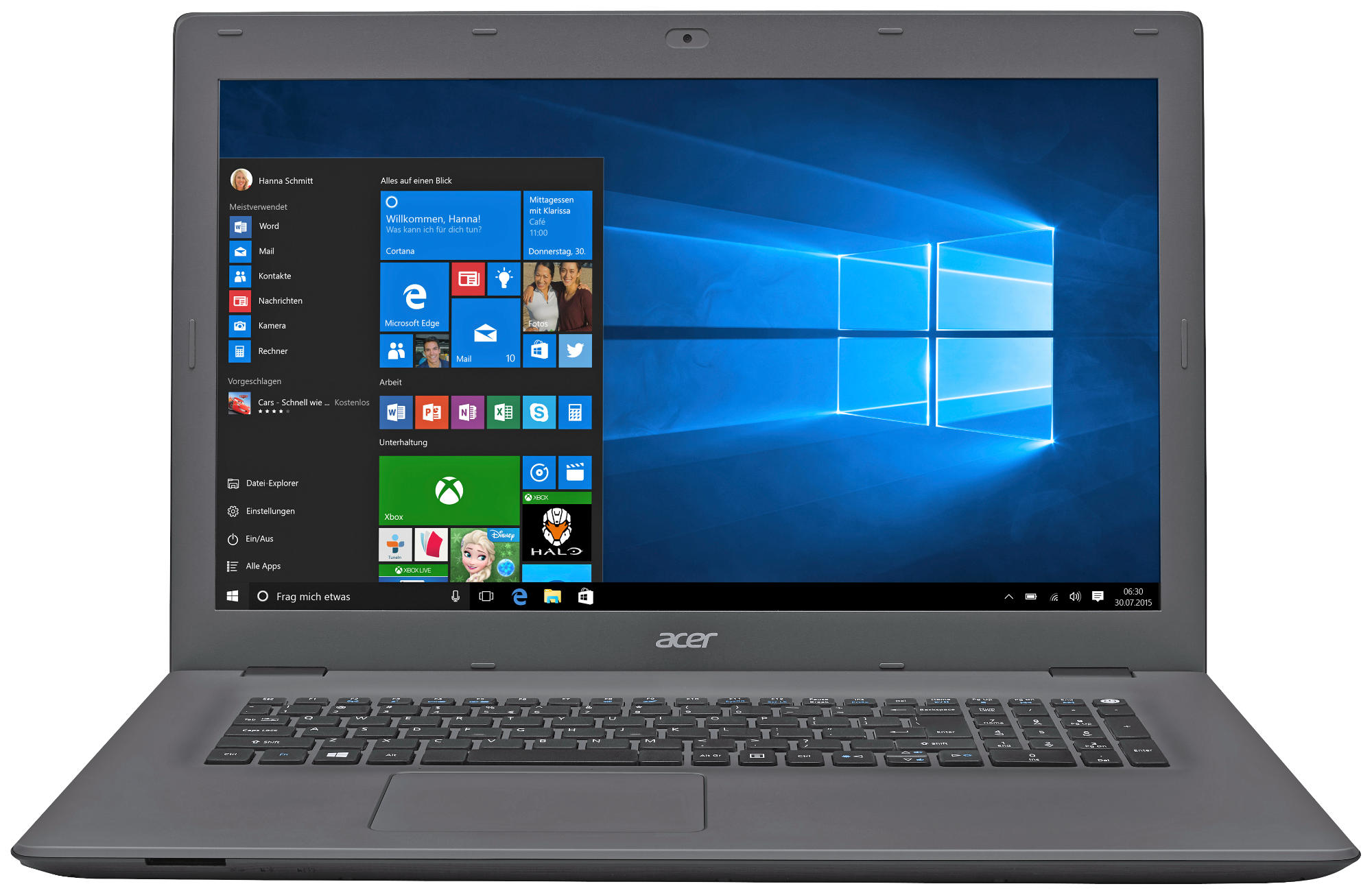 ACER E5-773G-70K4 (NX.G2CEG.002) Notebook, 17,3 Zoll, Intel® Core™ i7-6500U Prozessor
(4M Cache, bis zu 3.10 GHz), 8 GB, 1000 GB HDD + 256 GB SSD