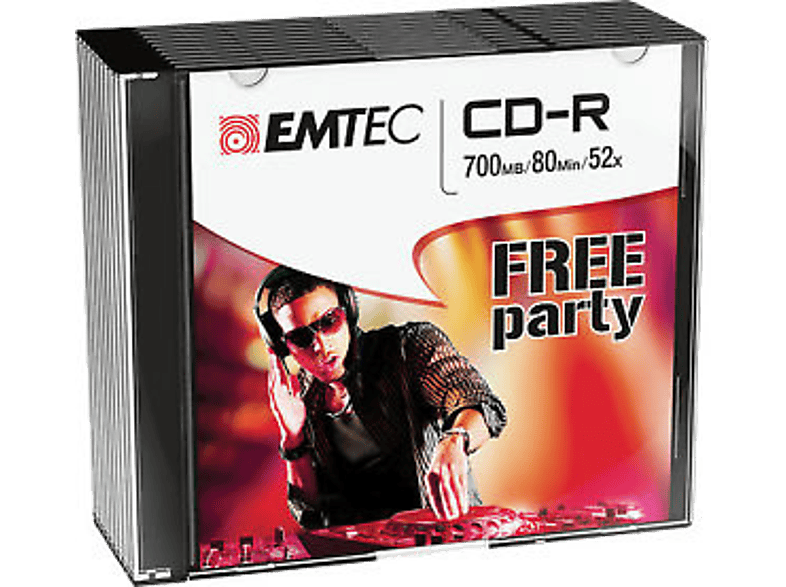 EMTEC Pack 10 CD-R 700 MB 52 x Slim