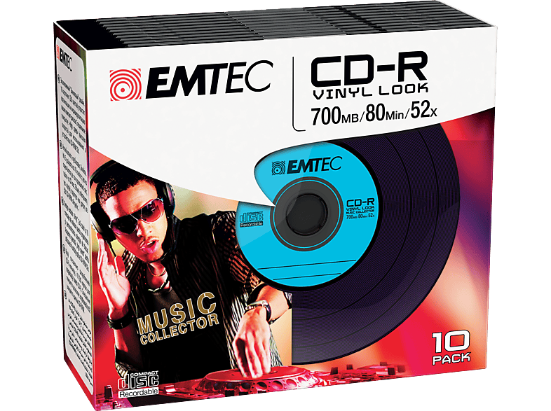 EMTEC Pack 10 CD-R 700 MB 52 x Vinyl