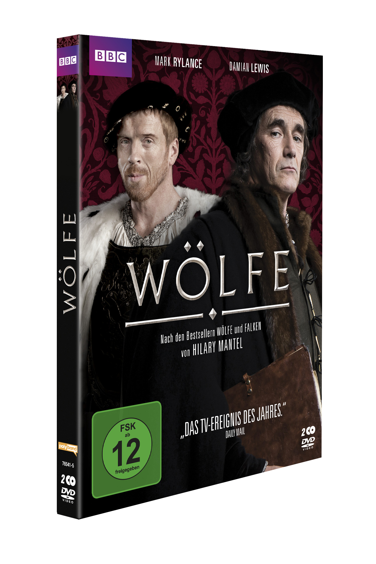 DVD-Hülle für den Film 'Wolfe' mit zwei Schauspielern auf dem Cover.