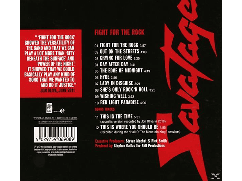 Thumbnail - Savatage - Fight For The Rock (2011 Edition) (CD)