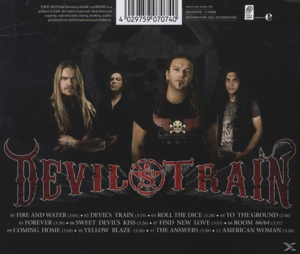 Rückseite eines Albums mit Bandmitgliedern und der Trackliste des Albums.
