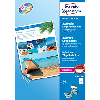 ZWECKFORM 1398-200 PHOTOPAPIER A4 200G -  (Weiss)