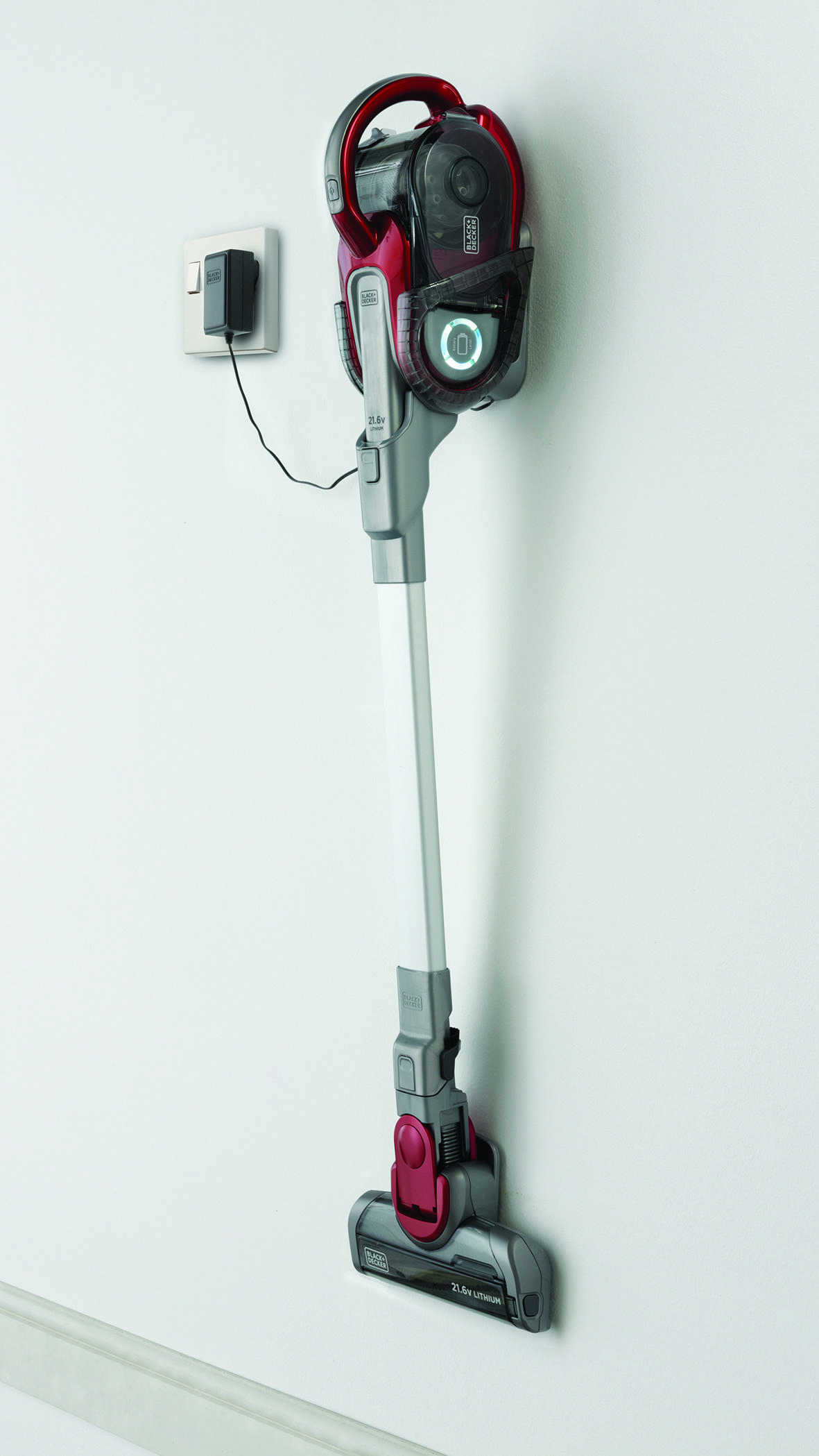 BLACK & DECKER ORA HVFE2150LR 21.6V/40W Li-ion Dikey 12 Siklonik Filtre Sistemli Şarjlı Süpürge