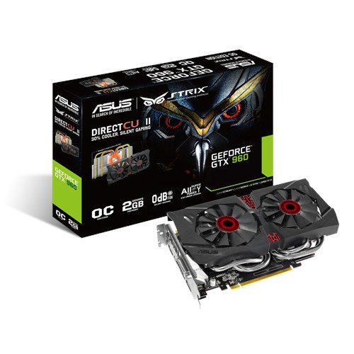 ASUS STRIX-GTX960-DC2OC-2GD5 128 Bit 2GB DVI HDMI 3DP Ekran Kartı