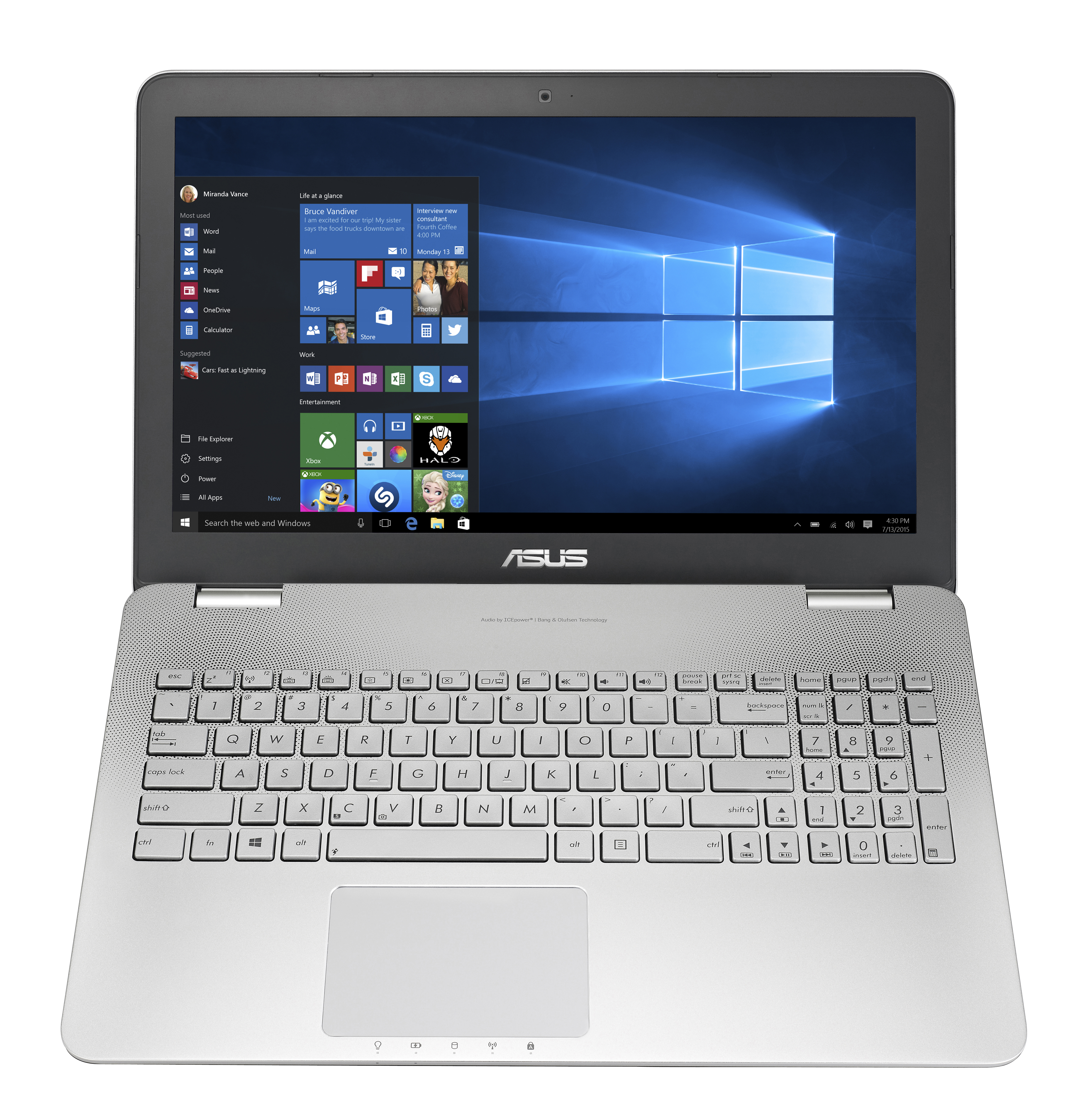 ASUS N551VW-FY196T - 15,6 Zoll - Intel® Core™ i7 i7-6700HQ - 8 GB - 256 GB - NVIDIA GeForce® GTX 960 - Windows 10 Home (64 Bit)