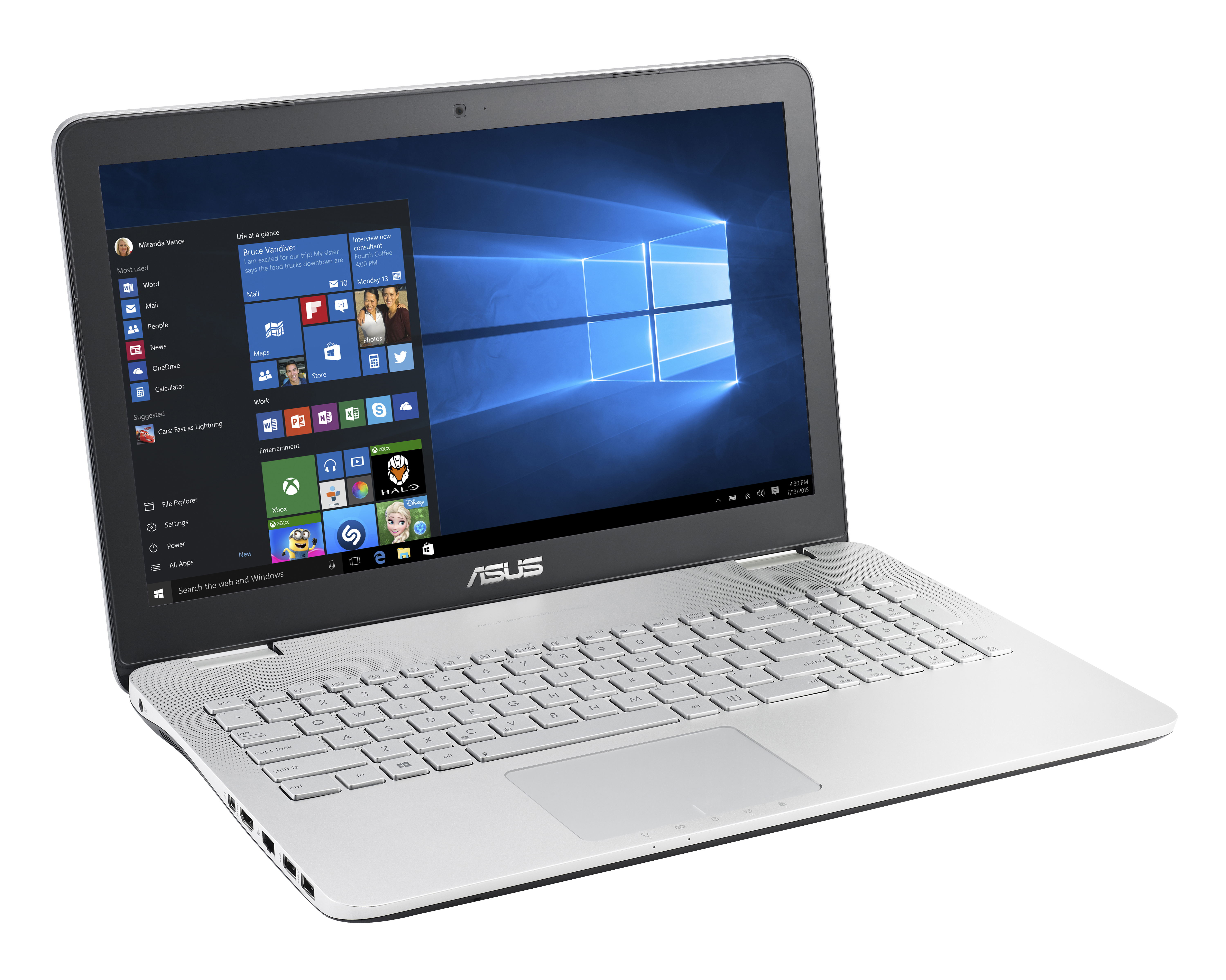 ASUS N551VW-FY196T - 15,6 Zoll - Intel® Core™ i7 i7-6700HQ - 8 GB - 256 GB - NVIDIA GeForce® GTX 960 - Windows 10 Home (64 Bit)