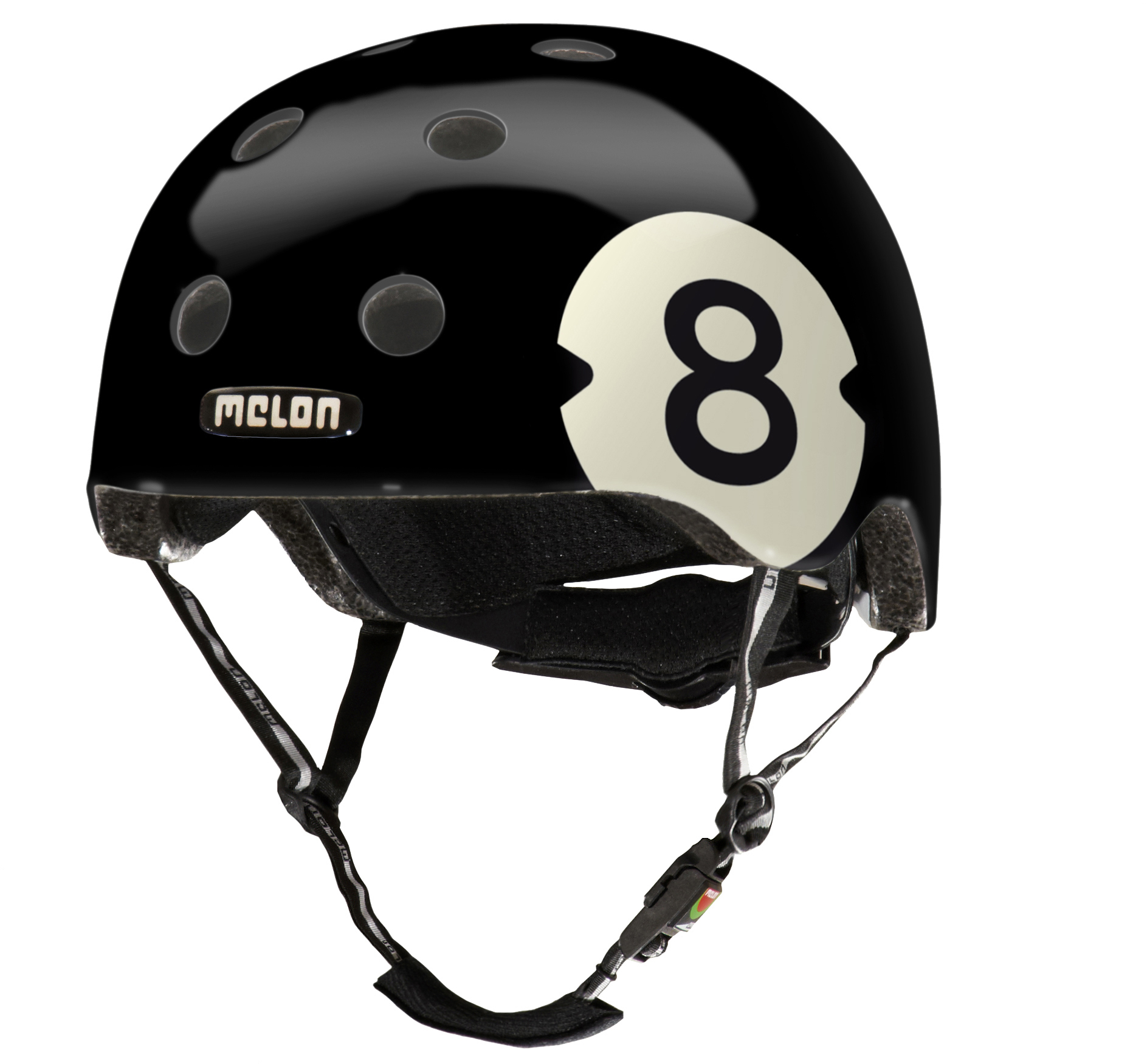 MELON Urban Active 8 BALL GLOSSY XL-XXL (Fahrradhelm, 58-63 cm,  Schwarz/Wei) | SATURN
