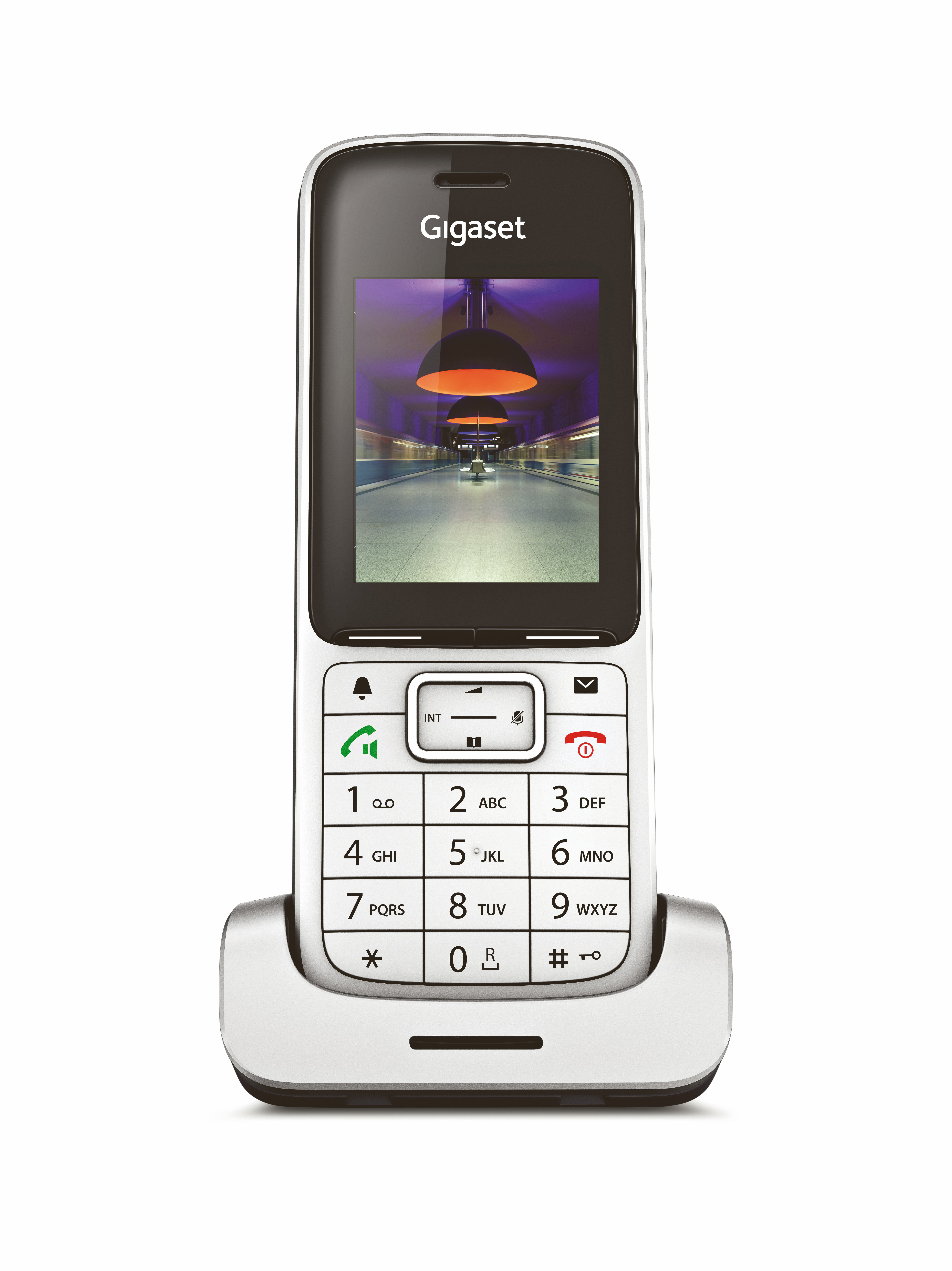 GIGASET SL450HX Mobilteil, Platin/Schwarz