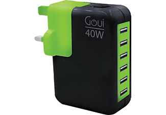 GOUI GO-6 USB Girişli Duvar Şarj Cihazı Siyah