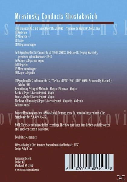 Leningrad Philharmonic Orchestra - Sinfonien 5, 8 & 12  - (DVD)