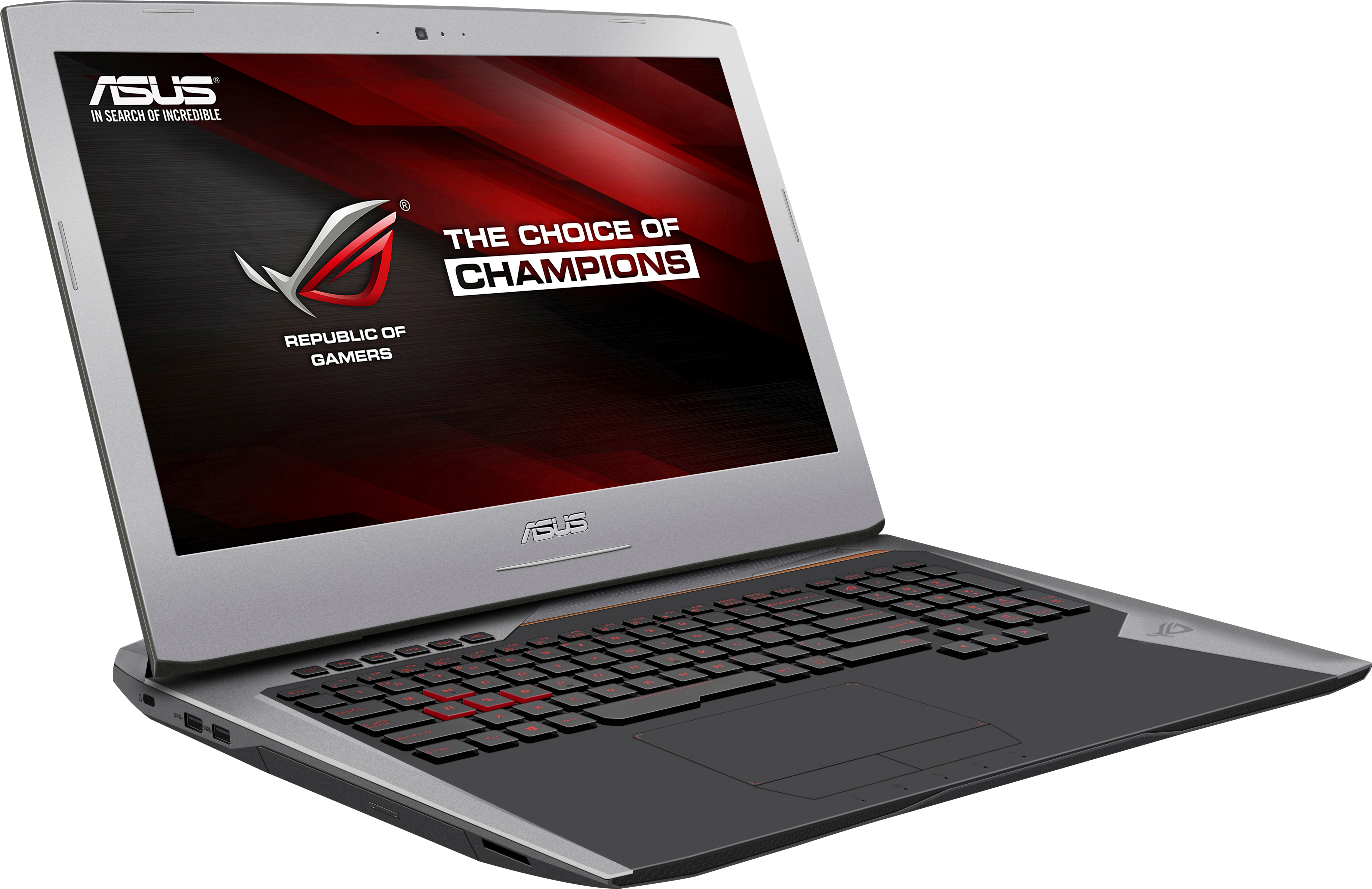 ASUS G752VY-GC088T (90NB09V1-M00890) Gaming-Notebook, 17,3 Zoll, Intel® Core™ i7-6700HQ Prozessor
(6M Cache, bis zu 3.50 GHz), 16 GB, 1000 GB HDD + 512 GB SSD