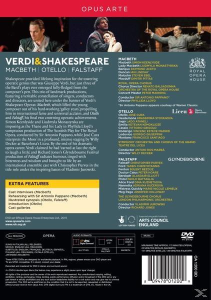 VARIOUS, Gran Teatre del Liceu Symphony Orchestra, The London Philharmonic Orchestra, Orchestra Of The Royal Opera House - Macbeth/Otello/Falstaff  - (DVD)