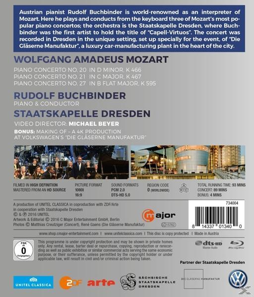 Rudolf/staatskapelle Dresden Buchbinder - Klavierkonzerte 27 & 20, (Blu-ray) 21 