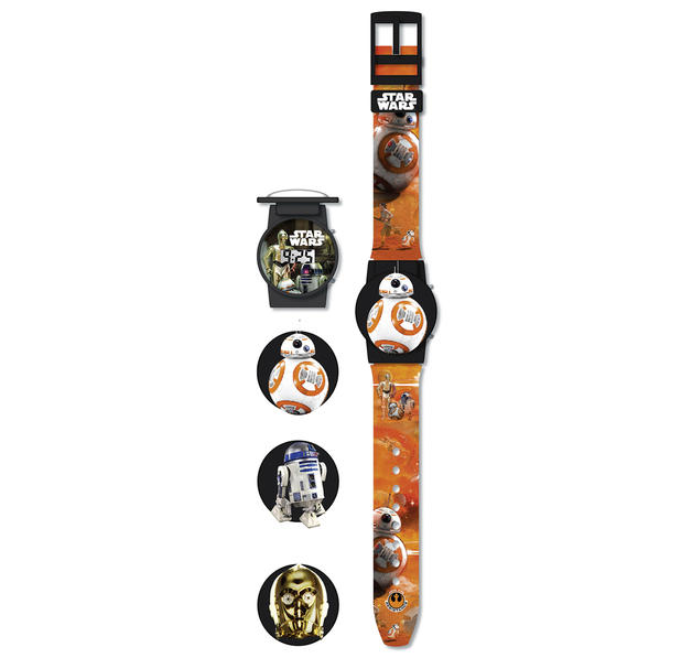 close up Star Wars Flip Top Uhr Droiden Episode 7 Multicolor Uhr