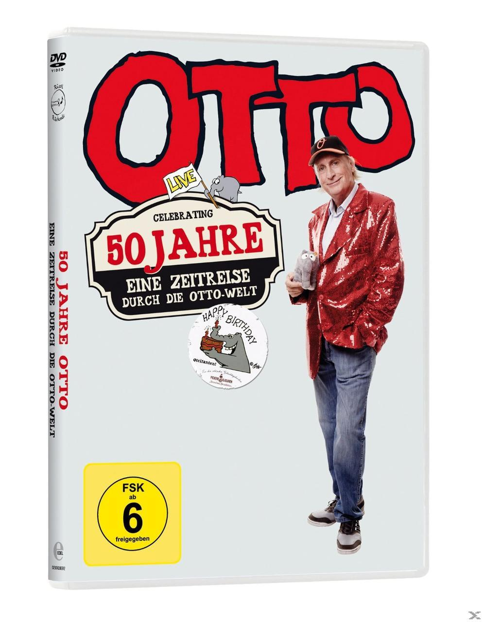 DVD-Cover einer Live-Performance von Otto, mit Text und einem Bild des Künstlers.