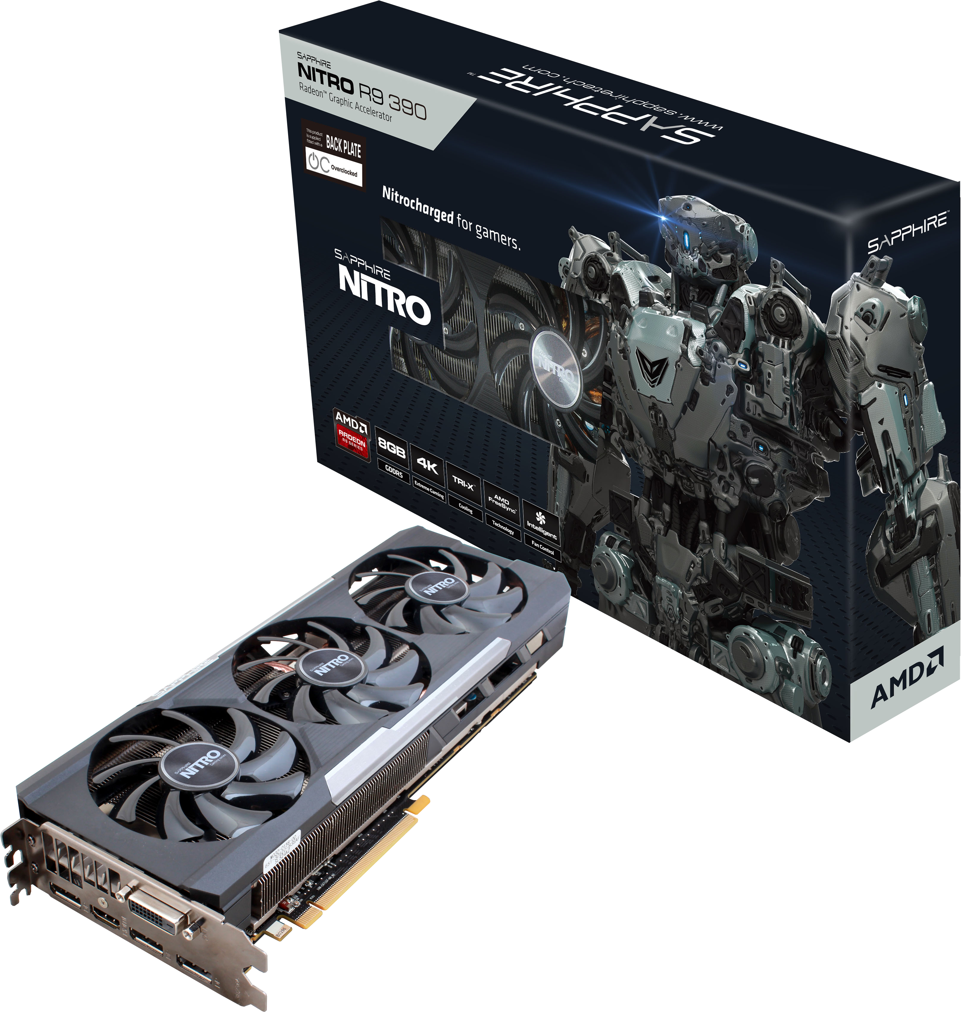 SAPPHIRE Nitro Radeon™ R9 390 8GB GDDR5 (11244-01-20G)