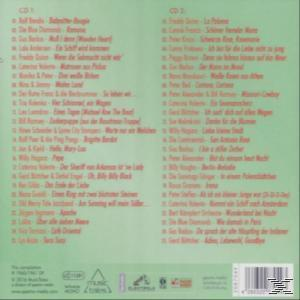 CD-Rückseite. Titelliste und Credits, grüner Hintergrund.