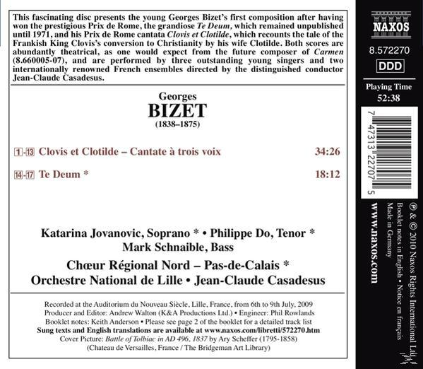 Albumcover mit Text über Georges Bizet und die Titelliste.