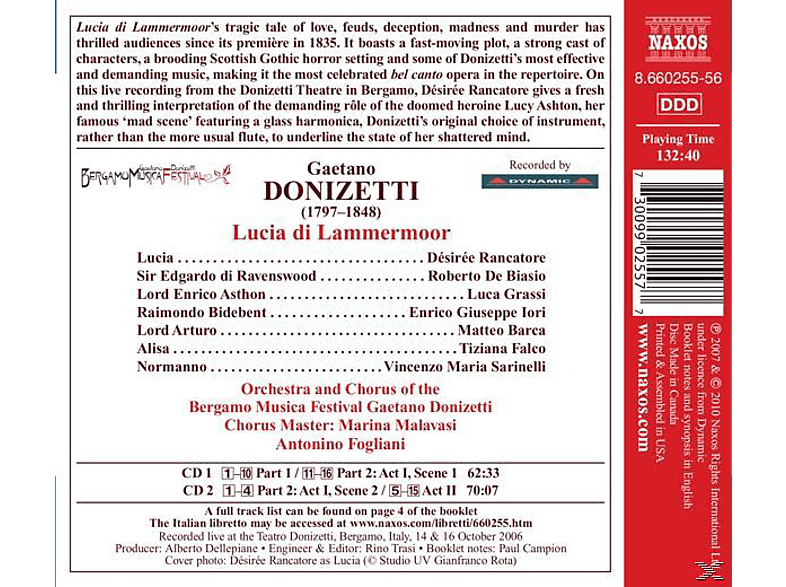 Thumbnail - Fogliani, Rancatore, De Biasio, Fogliani/Rancatore/De Biasio - Lucia Di Lammermoor (CD)
