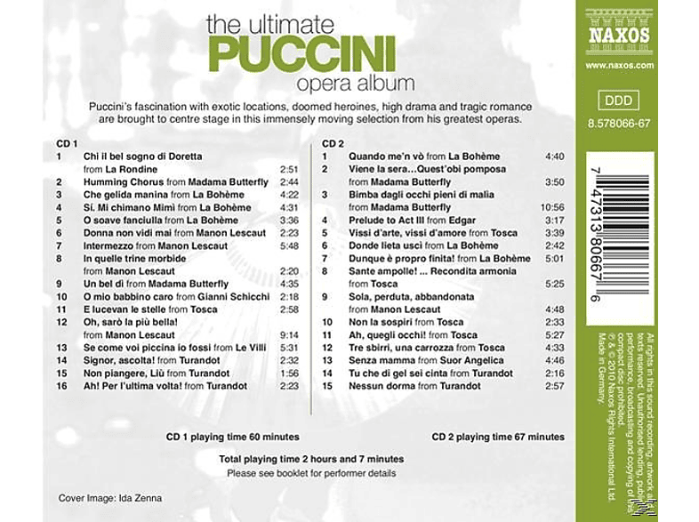 Thumbnail - VARIOUS - The Ultimate Puccini Opera Album (CD)