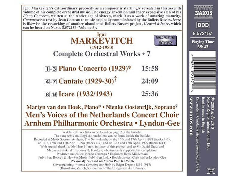 Thumbnail - Christopher & Arnhem Po Lyndon-gee - Orchesterwerke Vol.7 (CD)