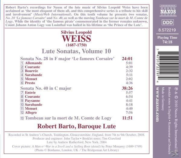 Robert Barto - Lautensonaten Vol.10  - (CD)