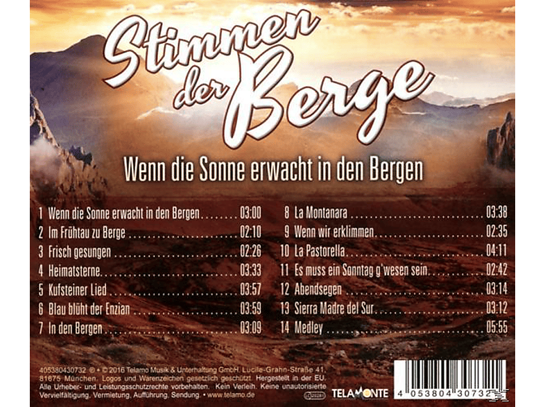 VARIOUS Die Wenn Bergen In Erwacht (CD) Sonne - - Den