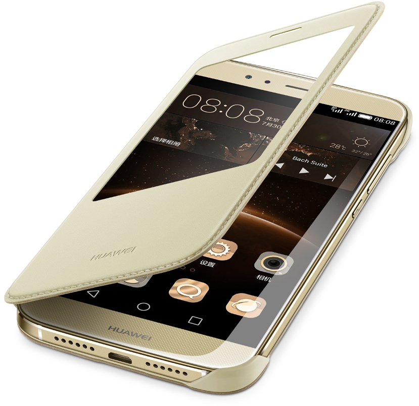 Huawei, Gold Flip HUAWEI Cover, View, G8,