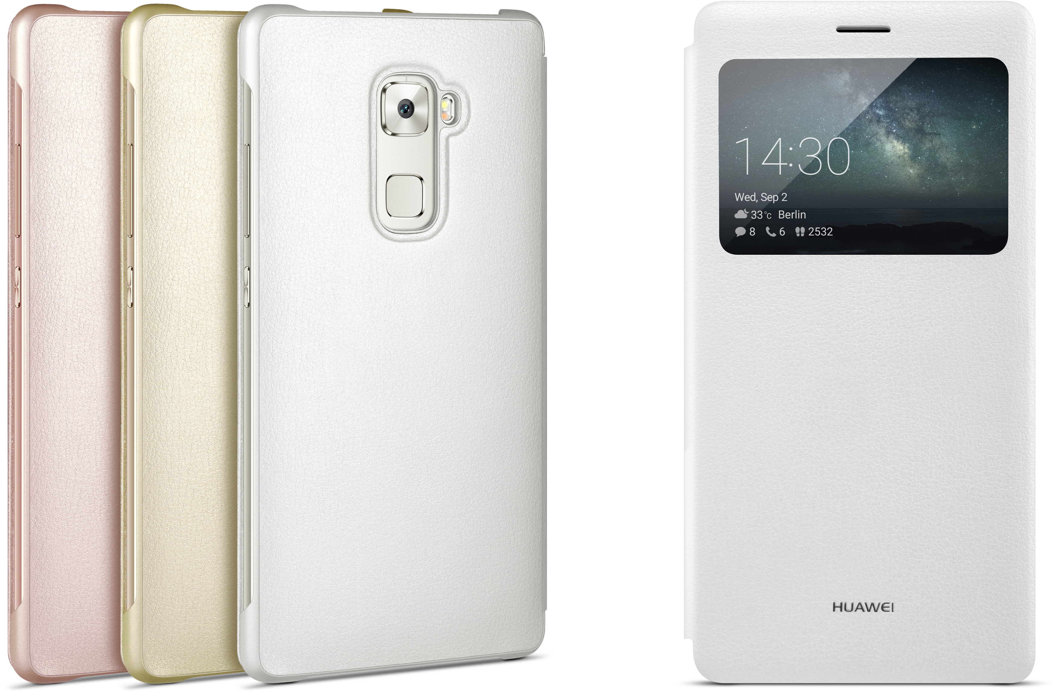 HUAWEI 51991267 View, Bookcover, Huawei, Mate S, Silber