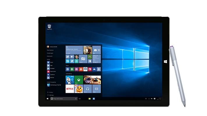 MICROSOFT Surface Pro 3 - 12 Zoll - Intel® Core™ i5 i5-4300U - 4 GB - 128 GB - Intel® HD 4400 - Windows 10 Pro (64 Bit)
