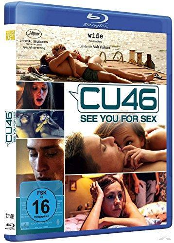 DVD-Cover mit einem sich küssenden Paar. Mehrere kleinere Bilder umgeben es. Text enthält 'CU46' und 'See You for Sex'.